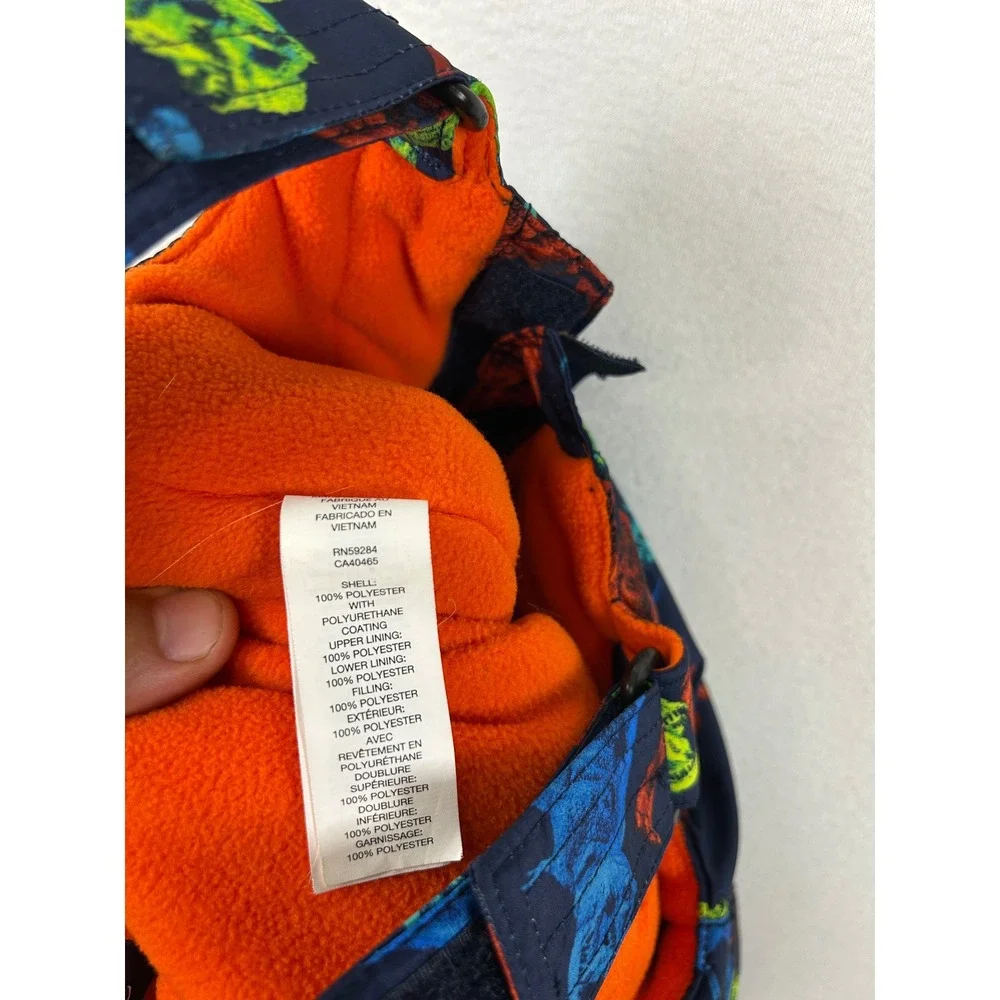Winterwear The Children's Place Toddler Boys 3T Navy Blue Dinosaur Snow Bibs